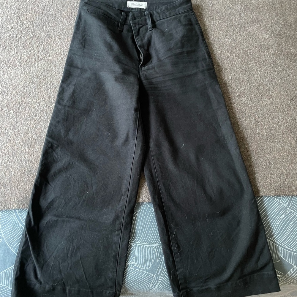 Madewell Black High-Rise Trousers